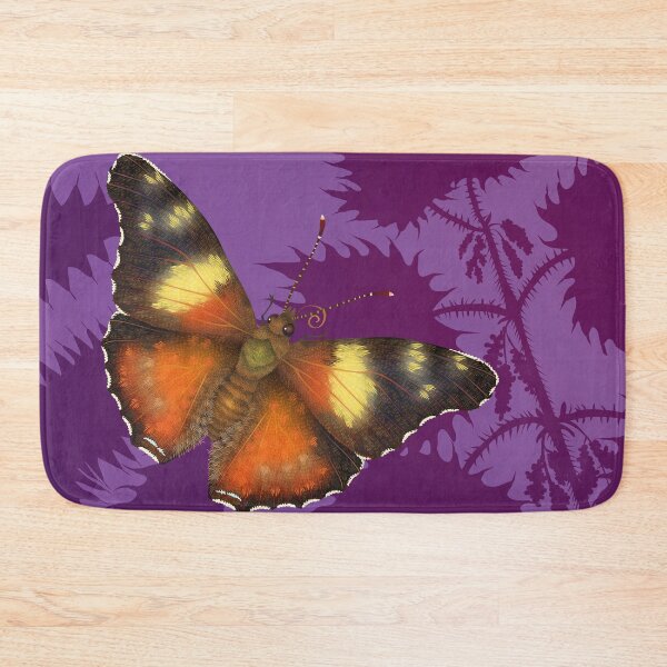 Vanessa Butterfly Bath Mat