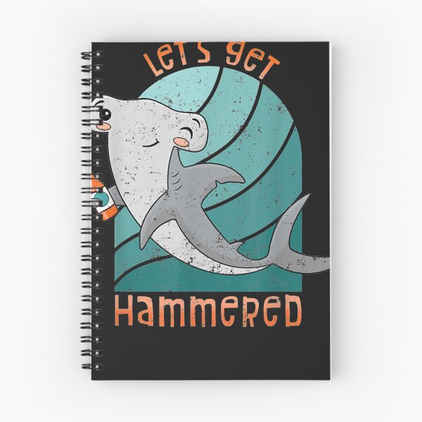 Item preview, Funny Hammerhead Shark Lets Get Hammered Drinking designed and sold by CedricJohns.