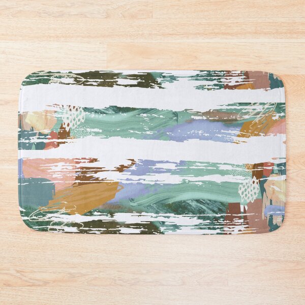 Item preview, Acrylic Stripped Brush Strokes Collage Patterned designed and sold by Designs By YL.