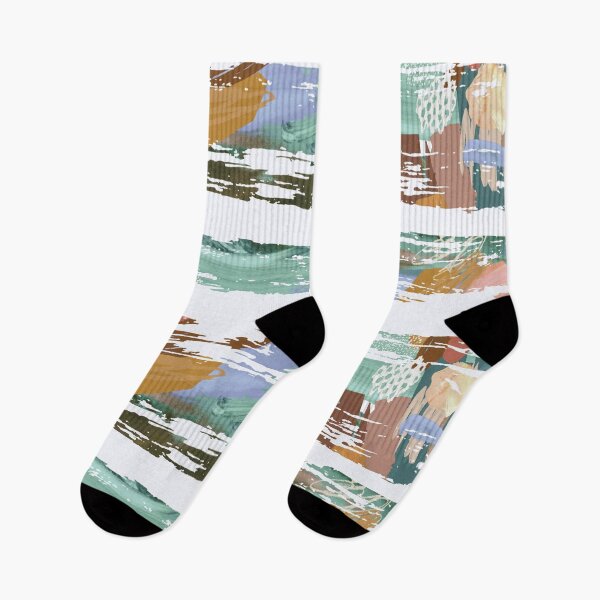 Item preview, Acrylic Stripped Brush Strokes Collage Patterned designed and sold by Designs By YL.