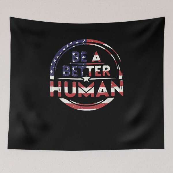 Item preview,  Better Human Kind Kindness American Flag designed and sold by luisweber.