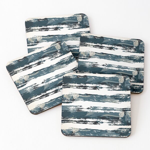 Item preview, Acrylic Stripped Brush Strokes Collage Patterned designed and sold by Designs By YL.