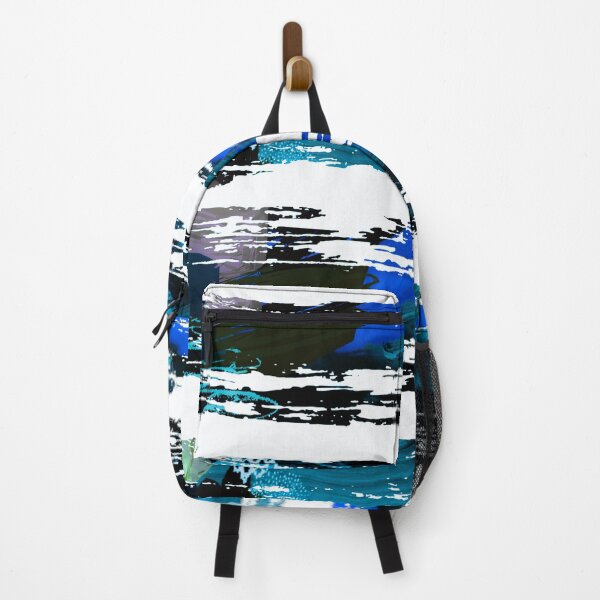 Item preview, Acrylic Stripped Brush Strokes Collage Patterned designed and sold by Designs By YL.