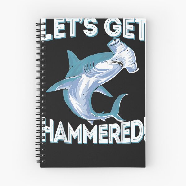Item preview, Funny Hammerhead Shark Lets Get Hammered Party Tee designed and sold by CedricJohns.