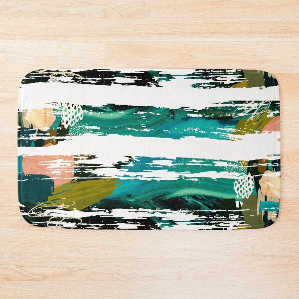 Item preview, Acrylic Stripped Brush Strokes Collage Patterned designed and sold by Designs By YL.