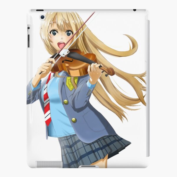 Shigatsu wa Kimi no Uso, Miyazono Kaori, crying, flowers, school uniform,  violin, HD phone wallpaper