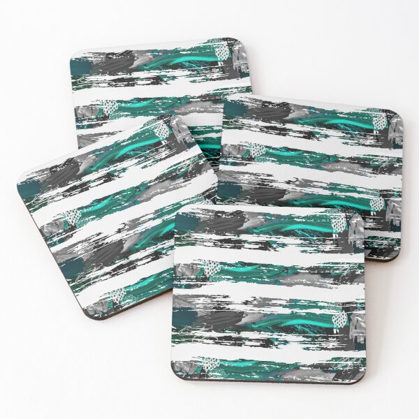 Item preview, Acrylic Stripped Brush Strokes Collage Patterned designed and sold by Designs By YL.