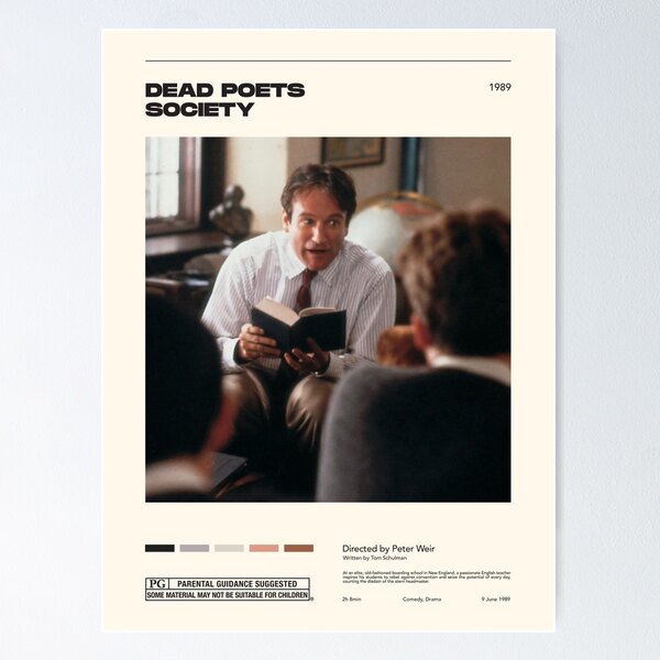 Item preview, Dead Poets Society / Classicult Prints / Vintage Retro Art Print / Minimalist Poster / Home Decor designed and sold by ResetYogaClub.