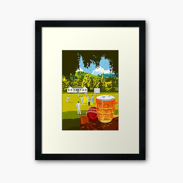 Vista previa del artículo con la obra «Village Cricket», diseñado y vendido por smillership.