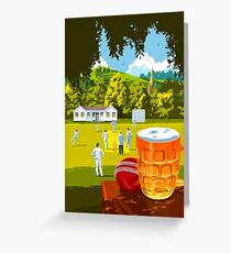 Village Cricket Greeting Card