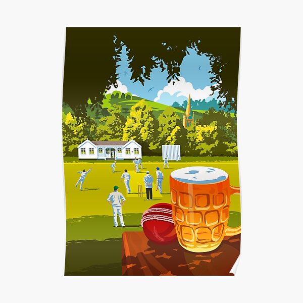 Village Cricket Poster