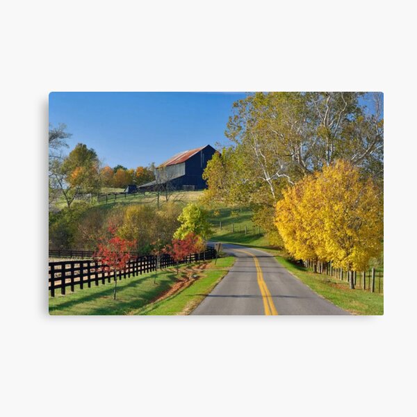 Rural Autumn Landscape Canvas Print