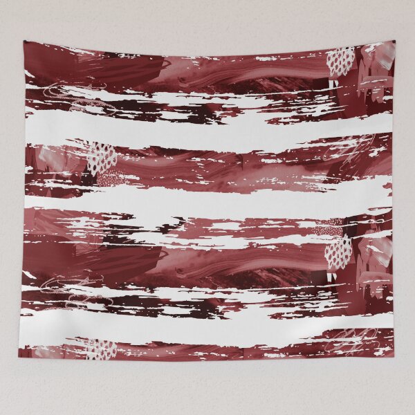 Item preview, Acrylic Stripped Brush Strokes Collage Patterned designed and sold by Designs By YL.