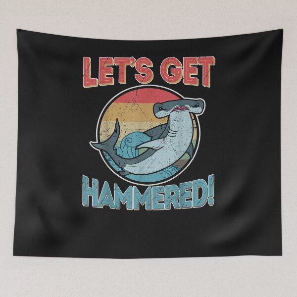 Item preview, Hammerhead Funny Shark Gifts Lets Get Hammered designed and sold by CedricJohns.