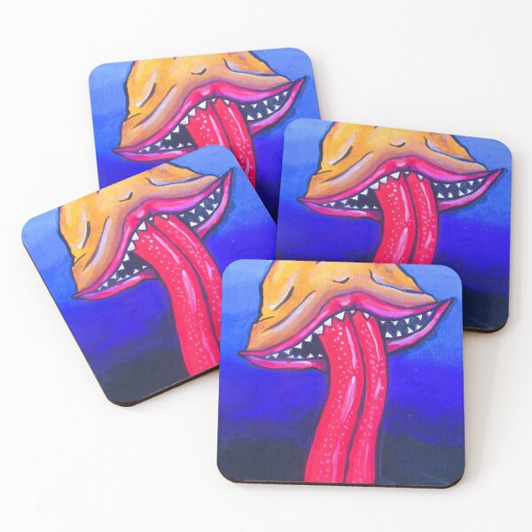 Item preview, Mush Mouth | psychedelic mushroom shroom art mushroom with mouth  designed and sold by AkiruzArt.