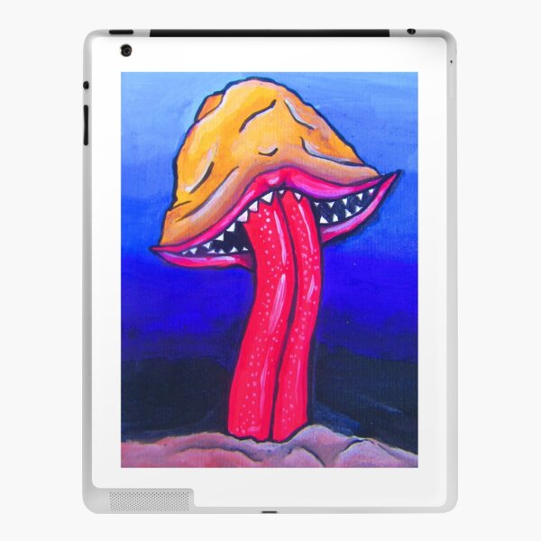 Mush Mouth | psychedelic mushroom shroom art mushroom with mouth iPad Skin