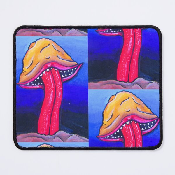 Item preview, Mush Mouth | psychedelic mushroom shroom art mushroom with mouth designed and sold by AkiruzArt.