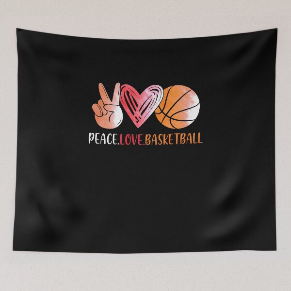 Item preview, Basketball Player Girls Peace Love Basketball Women designed and sold by cadieuxart.