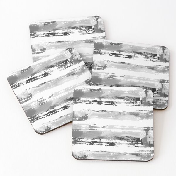 Item preview, Acrylic Stripped Brush Strokes Collage Patterned designed and sold by Designs By YL.