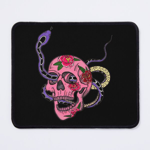 Item preview, Neo Traditional Skull Tattoo - Snake Tatoo Flash Sheet - New School Tatto Sketches designed and sold by ArtProvocation.