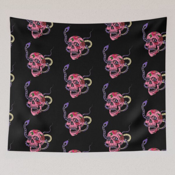 Item preview, Neo Traditional Skull Tattoo - Snake Tatoo Flash Sheet - New School Tatto Sketches designed and sold by ArtProvocation.