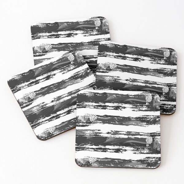 Item preview, Acrylic Stripped Brush Strokes Collage Patterned designed and sold by Designs By YL.