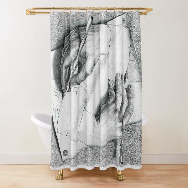 Drawing Hands Shower Curtain