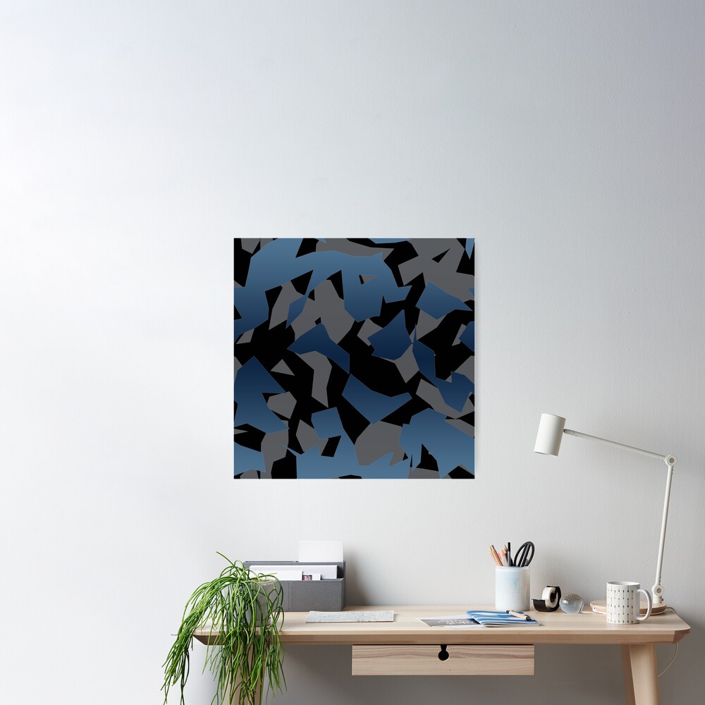 Stylish Shattered Gradient Camo Pattern V10 Poster for Sale by NexusArts