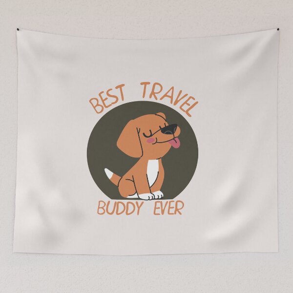 Item preview, Best Travel Buddy Ever  dog designed and sold by WAISLYV.
