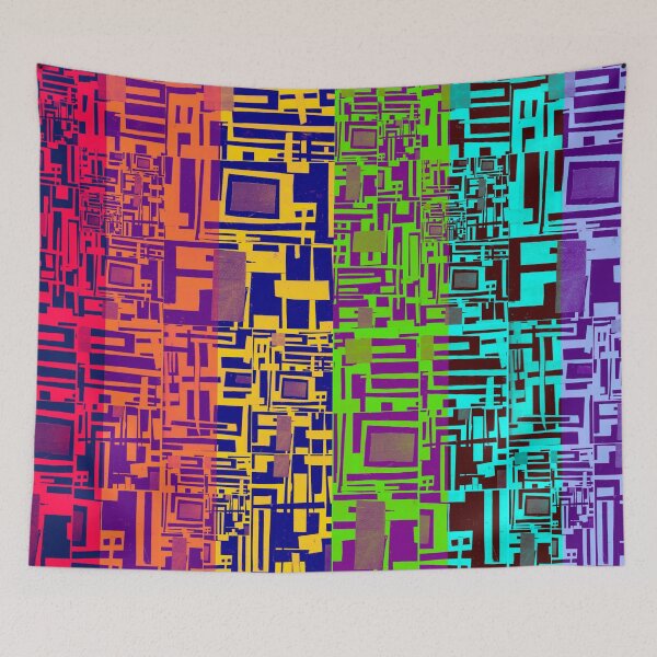 Item preview, Block Collage- Rainbow designed and sold by Designs By YL.