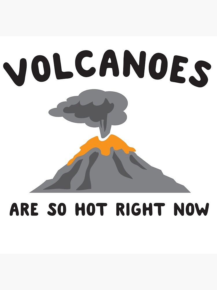 Natural Disasters Cartoon Posters Redbubble - volcano roblox natural disaster
