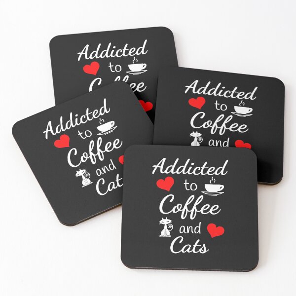 Item preview, Coffee Cat Lover Addicted To Coffee designed and sold by JinkerCreations.