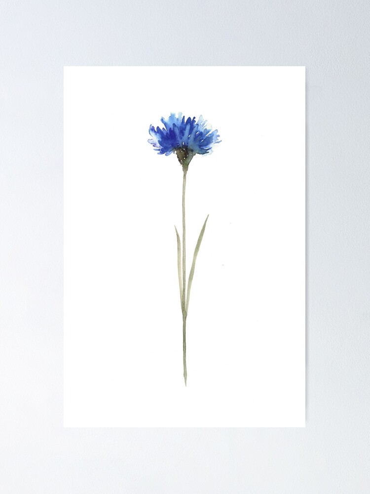 Botanical watercolour poster print BENT - M50