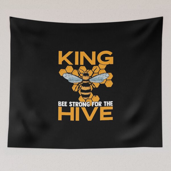 Item preview, King Bee Strong For The Hive Bumblebees Honeycombs designed and sold by Nessshirts.