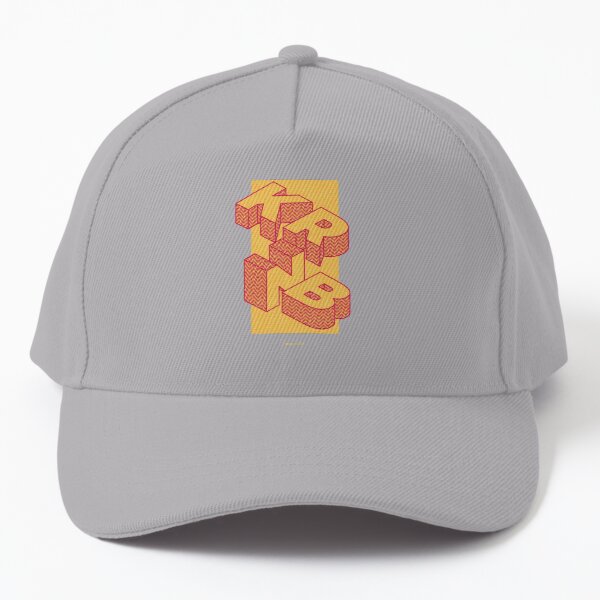 Korean RnB Hip-hop Pop Music With Yellow Blocked Letters Baseball Cap