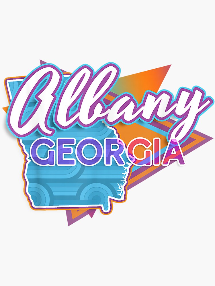 " Albany Vintage Retro Throwback" Sticker for Sale by luisweber