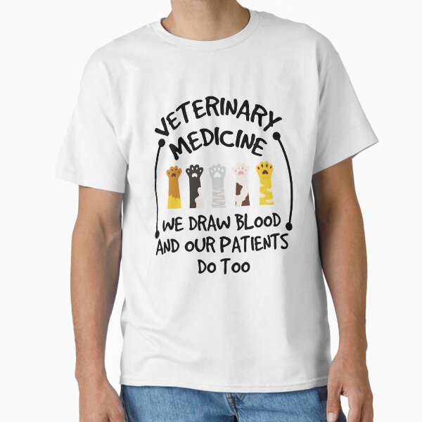 Item preview, Veterinary Medicine We Draw Blood And Our Patients Do Too Vet tech Cool Funny Gift Design designed and sold by oussamah99.