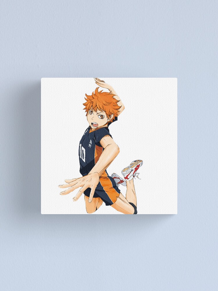 shoyo hinata haikyuu canvas print by youngtrendsette