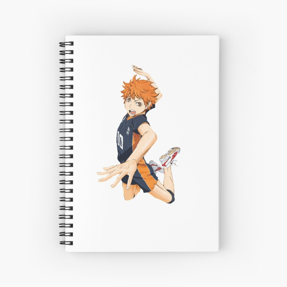 shoyo hinata haikyuu spiral notebook by