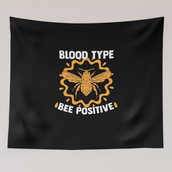 Item preview, Blood Type Bee Positive Beekeeping Apiculture Bee Farmer designed and sold by Nessshirts.