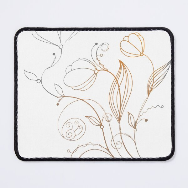 Item preview, Flower Line Doodle Orange designed and sold by Designs By YL.