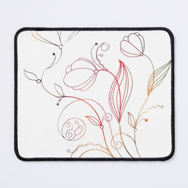 Item preview, Flower Line Doodle Rainbow designed and sold by Designs By YL.