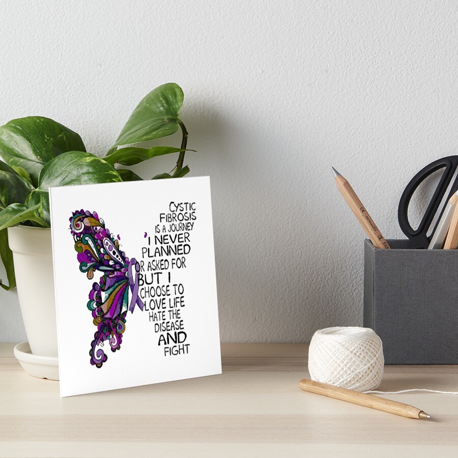 "Butterfly Cystic Fibrosis" Art Board Print by bonchonay Redbubble