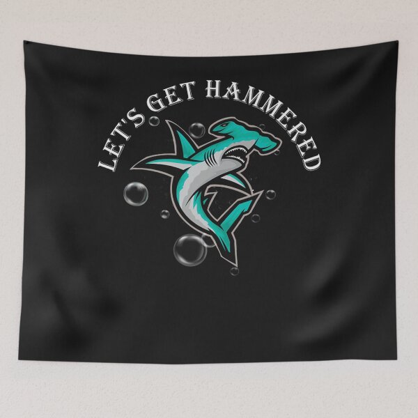 Item preview, Let Is Get Hammered Funny Hammerhead Shark designed and sold by CedricJohns.