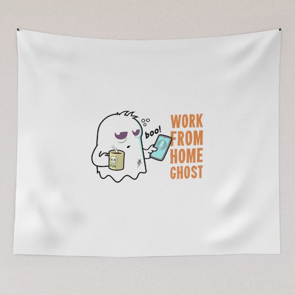 Item preview, Work-From-Home Ghost | Boo! designed and sold by BoldTigerDesign.