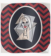 Black & Red Portrait Poster