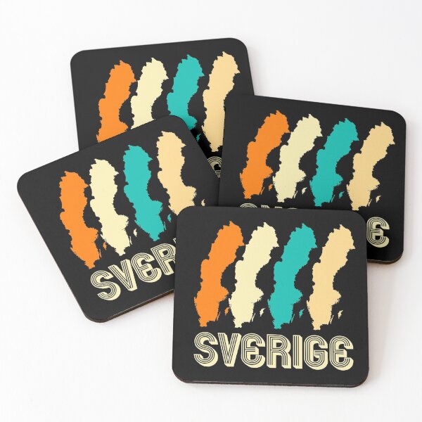 Artikelvorschau, Schweden Schwedisch Sverige Retro Landkarte entworfen und verkauft von Mila1946.