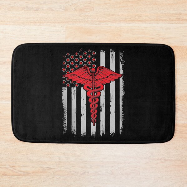 Item preview, Caduceus In Red With Flag designed and sold by Caroline Zapata.