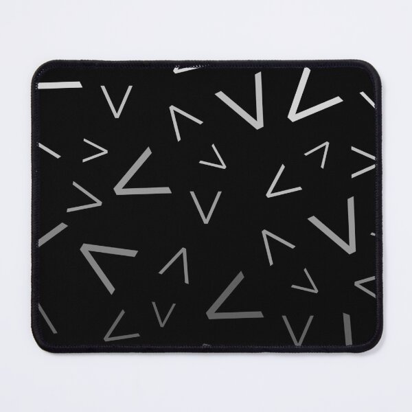 Graphic Grey Gradient Spikes Pattern Mouse Pad
