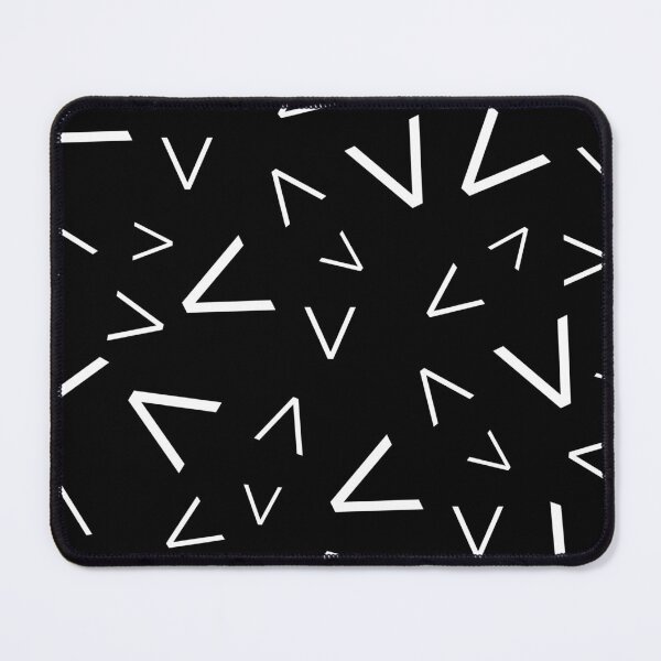 Graphic White Spikes Pattern Mouse Pad